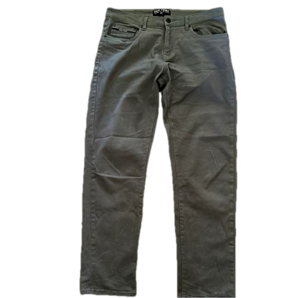 Zoo York W36/31 grey cotton/spandex zip up  pants